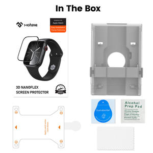 कस्टम सभी आकार धूल प्रतिरोधी स्थापित किट 3 डी हॉट-झुकने वाला पूर्ण कवर ग्लास स्मार्ट घड़ी स्क्रीन रक्षक सेब के लिए - Product Image 5