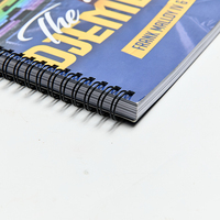 Service d'impression de livres de cuisine en couleur OEM, livre de recettes relié par spirale avec couverture personnalisée