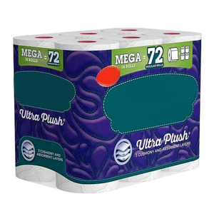 Bonne qualité naturel 3/4 plis 250 feuilles de papier toilette gaufré bambou doux papier de soie envelopper individuellement <span class=keywords><strong>bain</strong></span> rouleau de papier toilette - Product Image 1