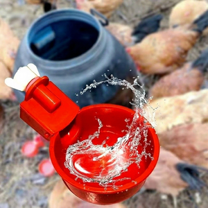 Automatic Chicken Duck Drinking Bowl Plastic Water Feeder Self Stop Full Auto Poultry Drinkers - Product Image 1