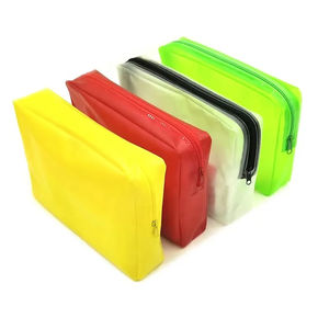 Sac fourre-tout en PVC transparent avec fermeture éclair personnalisée, écologique, pour le shopping, la cosmétique, l'organisation, les articles de toilette, ensemble de <span class=keywords><strong>voyage</strong></span> - Product Image 1