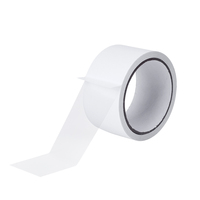 Ruban OPP double face en gros, adhésif acrylique à solvant, haute adhérence, film mince pour impression d'étiquettes et plastification de papier