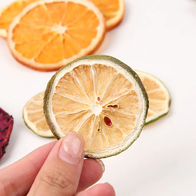 Preço baixo Fornecimento personalizado de fábrica a granel ad natural frutas secas comestíveis fatias chá laranja limão limão toranja kiwi frutas secas