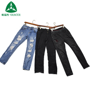 Jeans d'occasion de haute qualité vêtements d'occasion Chine gros importation Collection d'été taille libre propre état emballé balles