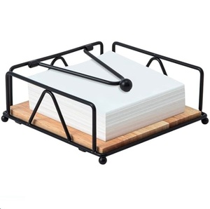 Porte-serviettes carré moderne - Support de table lesté durable en autre matériau (Noir, Or, Blanc) |   Marque Usa Mairun Modèle Usa 823 - Product Image 1