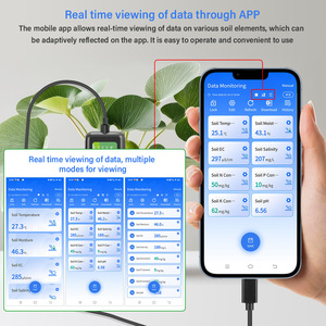8 In1 Slimme Bodemsensor Voor Android Real-Time Monitoring Van <span class=keywords><strong>Ph</strong></span> Ec Vocht Npk Zoutgehalte En Temperatuur - Product Image 2