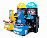 Simulateur de course LeChuang Sports Entertainment avec écran LCD, machine de conduite, jeux d'arcade à monnayeur, construction en plastique et métal