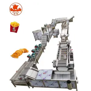 Professional Production Fully Automatic Chips Making Machine French Fries Frozen Potato With Low Price