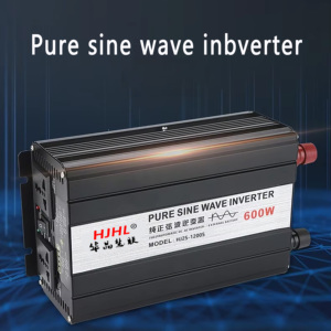 เครื่องแปลงไฟพลังงานแสงอาทิตย์สำหรับยานยนต์ 1200W แบบไซน์เวฟ 12V/24V ช่องสัญญาณเดียว รองรับอุปกรณ์ไฟฟ้าภายในบ้าน 600W ใช้กับรถยนต์ ความถี่ 60Hz รุ่น HJ2S-1200S 1200W Sin - Product Image 4