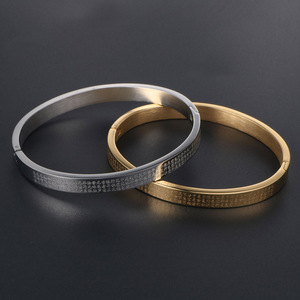 Chinese Style Titanium Steel Minimalist <b>Bracelet</b> 24K Gold Plated Heart Sutra Design For Men Women SZ020 - Product Image 3