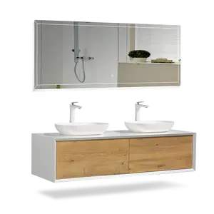 Großhandel wasserdichte Waschbecken Eitelkeiten Set Massivholz Bad Eitelkeit Schrank modern