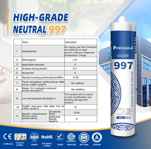Scellant en silicone blanc résistant aux hautes températures et aux intempéries, imperméable, pour murs-rideaux - Product Image 3