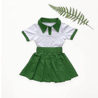 Robes Décontractées en Gros pour Filles de 2 à 12 Ans, Ensemble Jupe Plissée Courte d'Été en Coton et Soie, Style Occidental, Vêtements pour Enfants