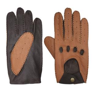 Gants de conduite en cuir rétro vintage pour hommes, gants de <span class=keywords><strong>moto</strong></span> classiques, élégants et durables - Product Image 3