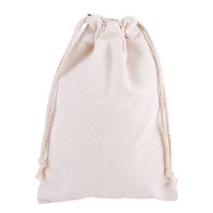 Screen Printed White Cotton Dust Bag for Shopping Travel Solid Cotton Fabric Shoe <b>Clothes</b> Packing Pouch - Product Image 5