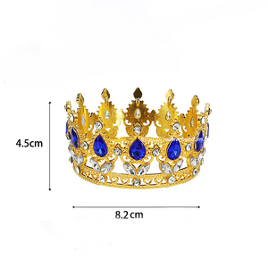 <span class=keywords><strong>สี</strong></span>ผสมในท็อปเปอร์เค้กมงกุฎทรงกลมบาร็อคพร้อมอุปกรณ์ตกแต่งเทียร่าและอุปกรณ์ตกแต่งช่อดอกไม้ - Product Image 6