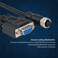 Cable de Extensión Serial DB9 Macho con Conector Hembra RS232 de 9 Pines, Conectores D-Sub para Puerto de Comunicación de Dispositivos CNC, Módem de PC
