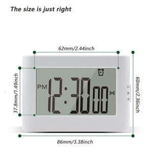 Temporizador Digital <span class=keywords><strong>de</strong></span> Cocina J&R con Pantalla LCD Retroiluminada Naranja, Vibración, Magnético, para Cocinar, Hornear, Niños, Estudio, con Alarma - Product Image 5