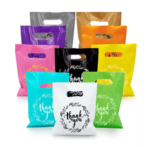 חם למכירה אישית ldpe hdpe die לחתוך ידית קניות שקית ניילון נעליים בגדים אריזה שקית פלסטיק עם לוגו מודפס - Product Image 6