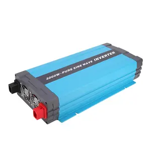 Inverter Tenaga Surya 6000W Puncak 3000W Terus Menerus 12V Dc Ke 110V/220V Ac Murni Gelombang Sinus Inverter Converter untuk Rumah Berkemah