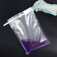 Sacs d'échantillonnage stériles avec fermeture à fil, fournitures de laboratoire, sacs d'échantillonnage stériles, sacs en plastique transparent pour mélangeur avec zone de marquage