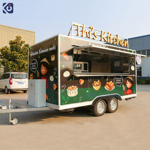 CAMPTRL Charrette à café personnalisée de 4 m, camion de restauration rapide, pizza, tacos, barbecue, hot-dogs, camion de crème glacée, remorques de restauration mobiles entièrement équipées - Product Image 1