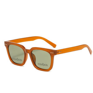 KINHEKIN Gafas de sol para mujer con montura cuadrada, protección UV400, lentes de acetato marrón, estilo urbano a la moda - Product Image 5