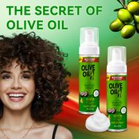 Mousse Coiffante Définition Boucles à l'Huile d'Olive pour Cheveux Frisés Anti-Frisottis Hydratante – Kit Mousse Coiffante Marque Privée