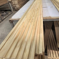 Grille décorative en bois de Paulownia, lambris en bois massif pour mur et plafond