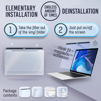 Protection d'écran magnétique anti-espion pour MacBook Pro 13, film de protection d'écran anti-bulles pour tablette, OEM