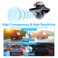 Caméra de recul pour plaque d'immatriculation, caméra de vision arrière de voiture, Plug and Play, compatible OEM pour modèle spécifique