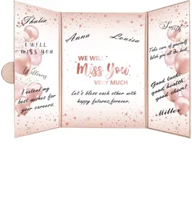 gold rose Farewell Guest Book Alternative for retirement themed party