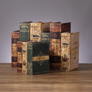 Libros Decorativos de Madera Estilo Europeo Retro, Adornos para Estanterías, Decoración para Oficina, Hogar, Estudio, Manualidades y Regalos - Product Image 3