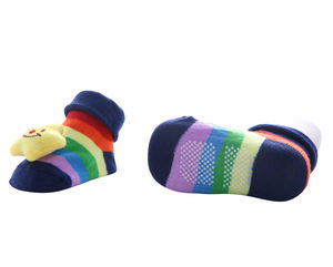 थोक मिश्रित डिजाइन एंटी-स्लिप कॉटन बेबी मोजे - Product Image 6