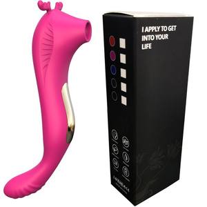 Mini vibromasseur clitoridien EsNI Rose Rouge Vert Foncé en Gel de Silice Rechargeable par USB avec Commande par Bouton Jouet Adulte pour Teasing - Product Image 4