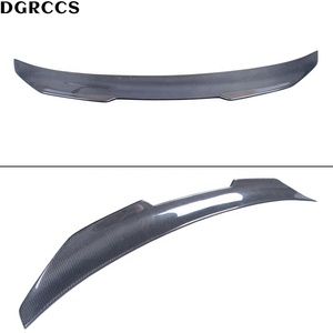 DGRCCS for A6 C7 Sedan PSM Style Carbon Fiber Rear Spoiler Trunk Wing 2012-2015 Polished Tape Installation - Product Image 3