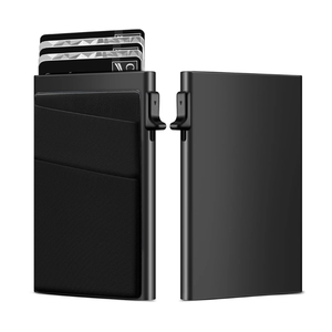 Dompet Kartu Kredit RFID Pria Tipis Minimalis Mewah Logam Tempat Kartu Identitas Bank untuk Pria - Product Image 1