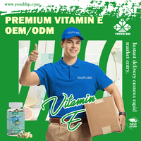 Gélules de Vitamine E Naturelle de Haute Qualité OEM ODM 800 UI D-Alpha Tocophérol Formule Bien-être Général pour Employés de Bureau Disponible
