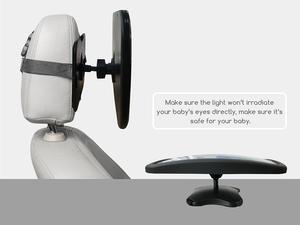 안전 광장 큰 크기 후면 직면 360 도 자동차 좌석에 대 한 조정 가능한 아기 거울 - Product Image 2