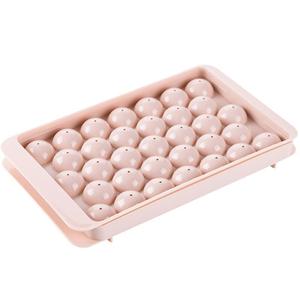 Creative 33 Compartment Round Ice Cube Tray With Lid Quick Freezing Easy Demolding For Homemade Ice Balls Refrigerator Use - Product Image 5