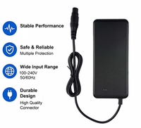 Chargeur de batterie au lithium 54,6 V 2 A, adaptateur d'alimentation pour scooter électrique 48 V, vélo électrique, chargeur de batterie au lithium pour vélo électrique