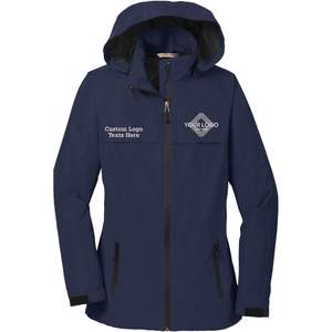 INK STITCH L333 Chaquetas para exteriores con bordado personalizado para mujer Todo en uno impermeable con textos de logotipo agregables - Product Image 3