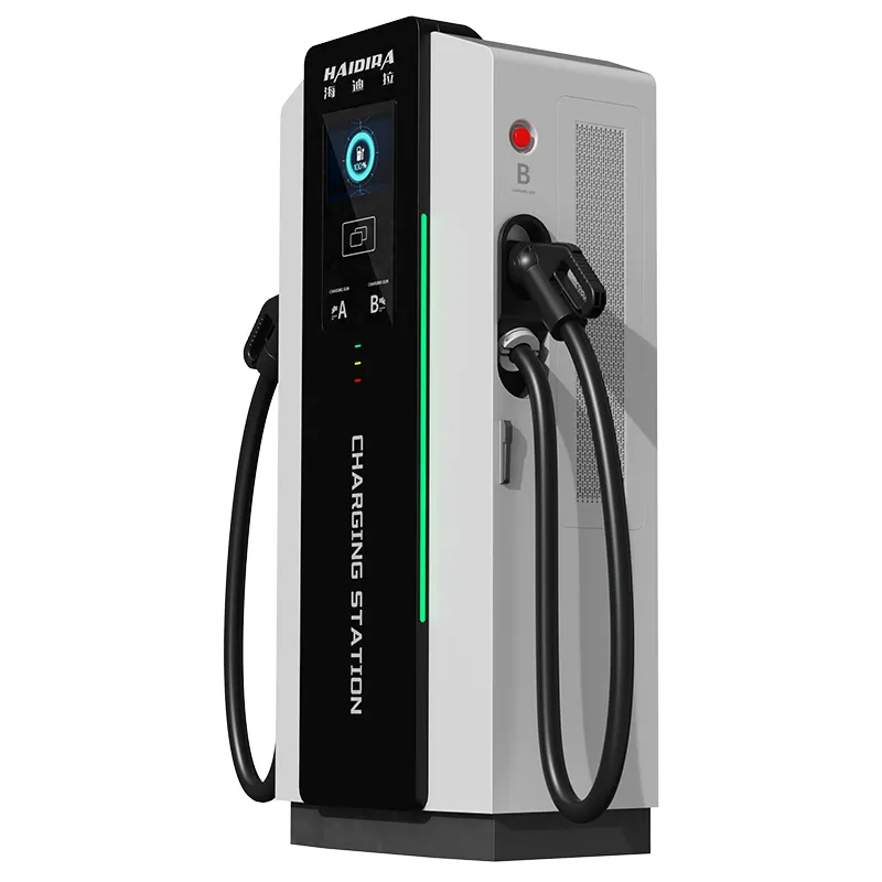 New 30KW-240KW Dual Gun Electric Car Rapid Charging Station EV DC Floor-Mounted Commercial Charger Power Module