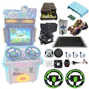 Machine de jeu d'arcade de course à monnayeur avec kit simulateur de volant double et cabinet métallique pour salle de jeux et centre commercial - Product Image 4
