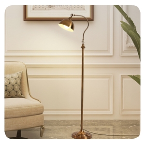 Mỹ Retro Đèn sàn phòng khách nghiên cứu phòng ngủ đọc mắt Bảo vệ đèn sáng tạo đơn giản Bắc Âu trang trí đèn sàn - Product Image 2