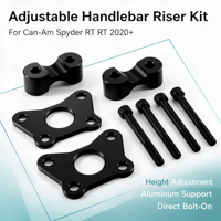 Nouveau kit de rehausseur de guidon en aluminium réglable CNC FACEYES pour moto Can-Am Spyder RT 2020+ – Remplacement de support de rehausseur