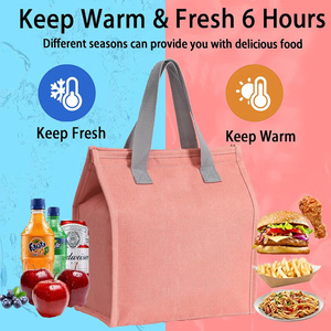 Reusable Lunch Cooler Bag Thermal Lunch Tote Bag Simple and New Fashion Lunch Bag Insulated - Product Image 4