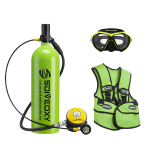 Tangki udara selam Scuba Mini 2L, peralatan Gratis Aluminium tekanan tinggi disetujui CE untuk 30-40 menit, menyelam oksigen - Product Image 5