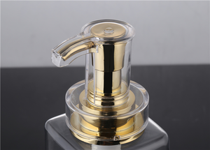 Sinh Thái Thân Thiện Sang Trọng Vàng Mỹ Phẩm Twist Airless Bơm 500 Ml Rõ Ràng Frosted Kết Thúc Phân Hủy Sinh Học Rỗng Chai Dầu Gội Đầu Vật Nuôi - Product Image 3