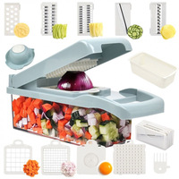 Keuken Vruchten Snijmachine Rasp 15 In 1 Handleiding Multifunctionele Groentesnijder Voedsel Dicer Ui Vegetarische Chopper Mandoline